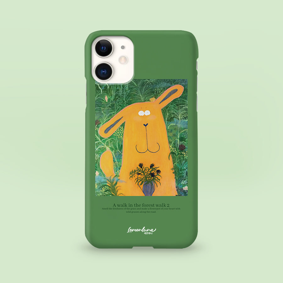 풀숲산책2, 레몬루나 폰케이스 디자인 슬림 젤리 범퍼 카드 아이폰 15 갤럭시 S24