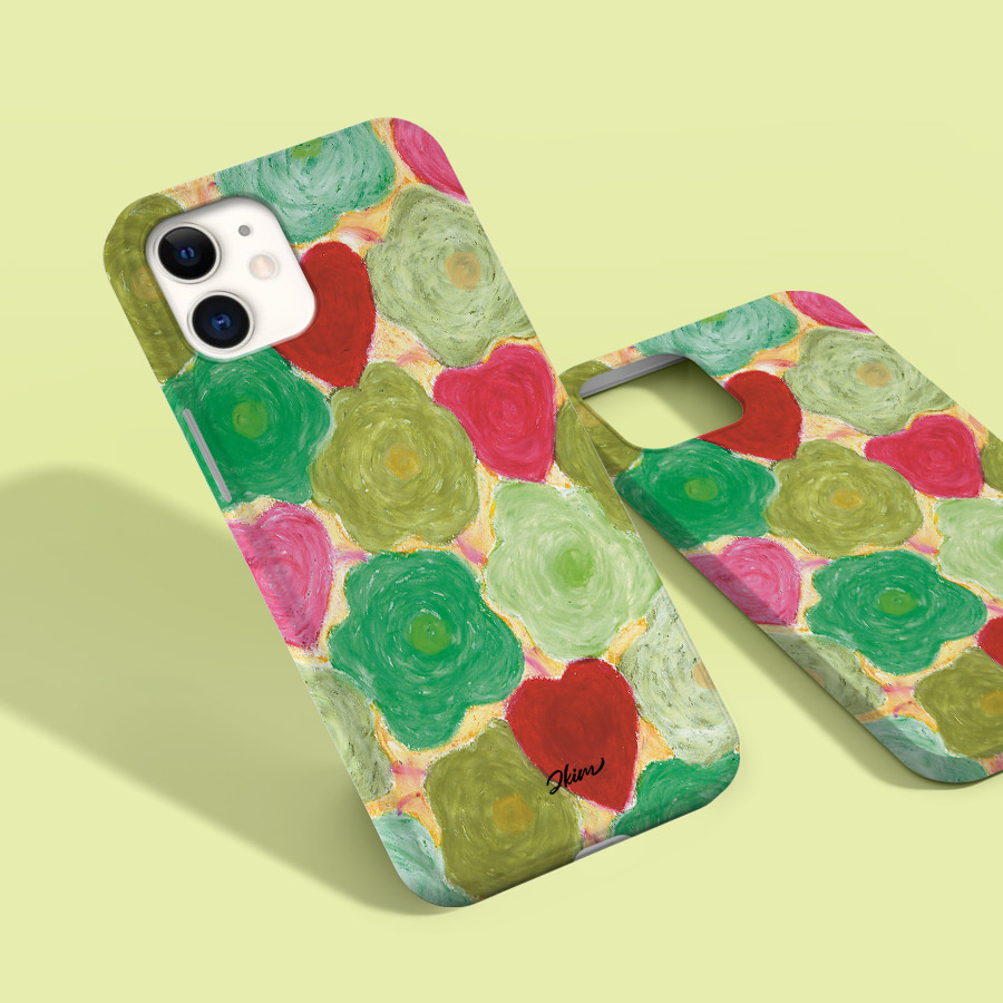 Love Bloossom Mint  Blossom 2, 제이킴 폰케이스 디자인 슬림 젤리 범퍼 카드 아이폰 15 갤럭시 S24