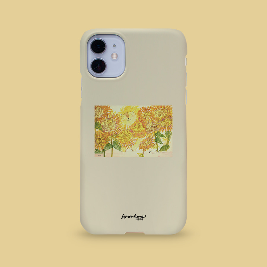 해바라기 사자, 레몬루나 폰케이스 디자인 슬림 젤리 범퍼 카드 아이폰 15 갤럭시 S24