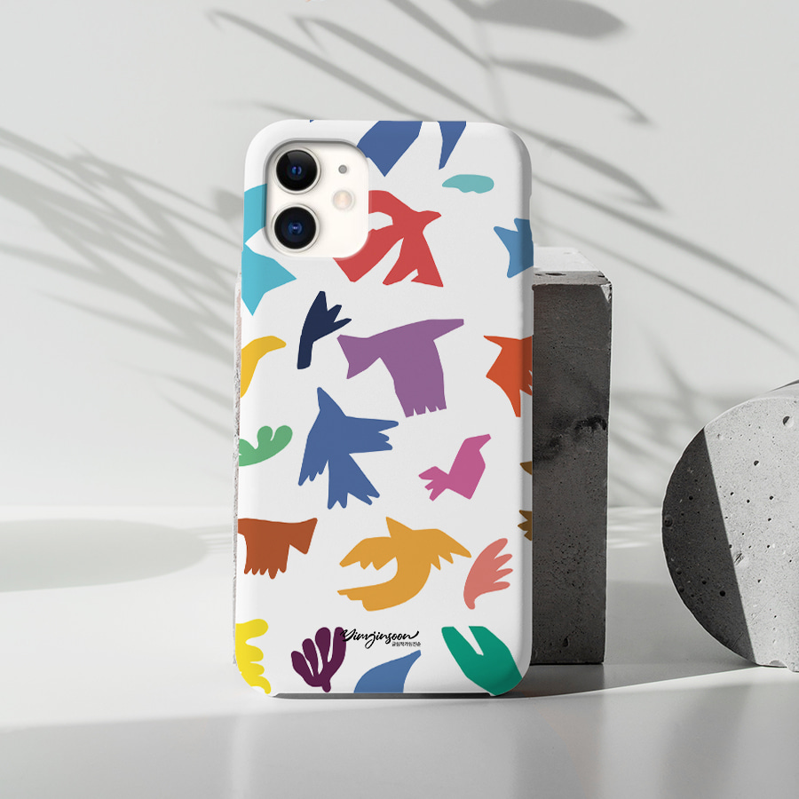 마티스의 새들, 글림작가임진순 폰케이스 디자인 슬림 젤리 범퍼 카드 아이폰 15 갤럭시 S24