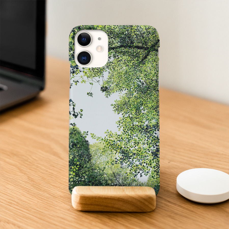 초록잎 틈새, 김소라 폰케이스 디자인 슬림 젤리 범퍼  아이폰 15 갤럭시 S24