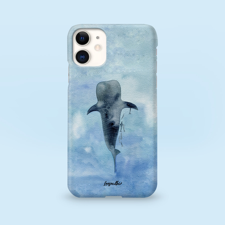 고래상어, 이슬비 폰케이스 디자인 슬림 젤리 범퍼 아이폰 15 갤럭시 S24