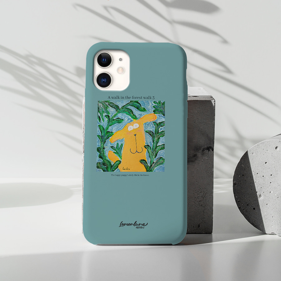 풀숲산책3, 레몬루나 폰케이스 디자인 슬림 젤리 범퍼 카드 아이폰 15 갤럭시 S24