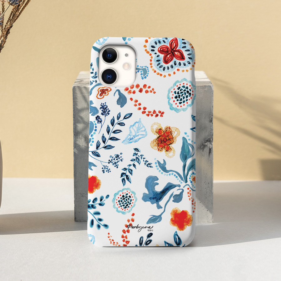 유럽풍 패턴, 박유나 폰케이스 디자인 슬림 젤리 범퍼 카드 아이폰 15 갤럭시 S24