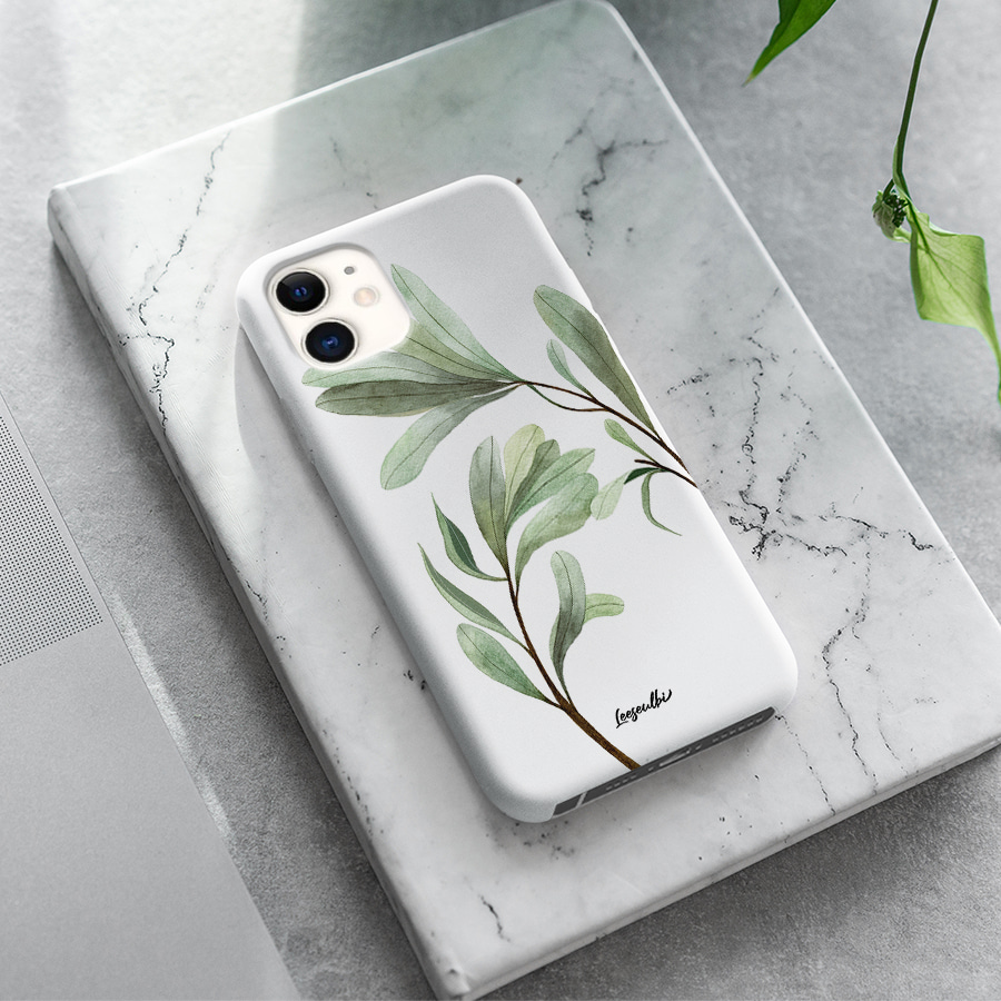 잎의 시간, 이슬비 폰케이스 디자인 슬림 젤리 범퍼  아이폰 15 갤럭시 S24