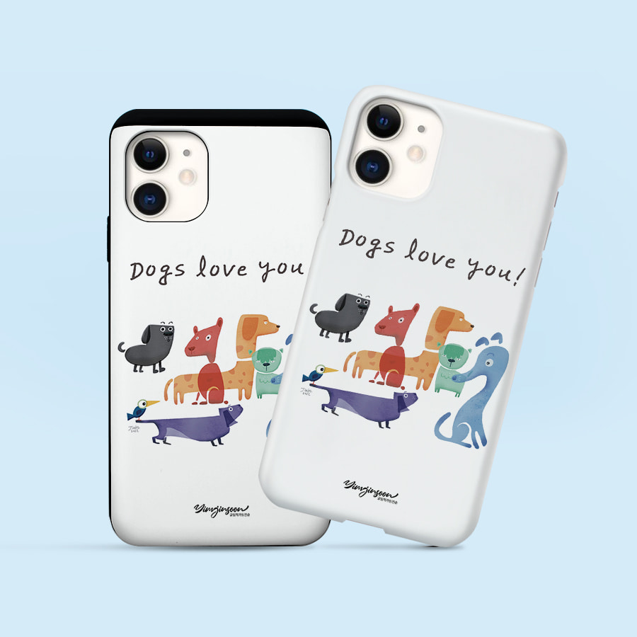 개는 당신을 사랑합니다, 글림작가 임진순 폰케이스 디자인 슬림 젤리 범퍼 카드 아이폰 15 갤럭시 S24