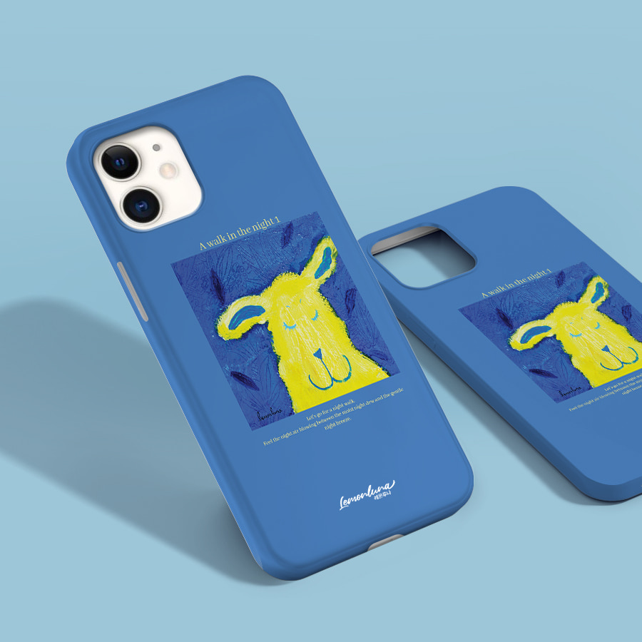 밤산책1, 레몬루나 폰케이스 디자인 슬림 젤리 범퍼 카드 아이폰 15 갤럭시 S24