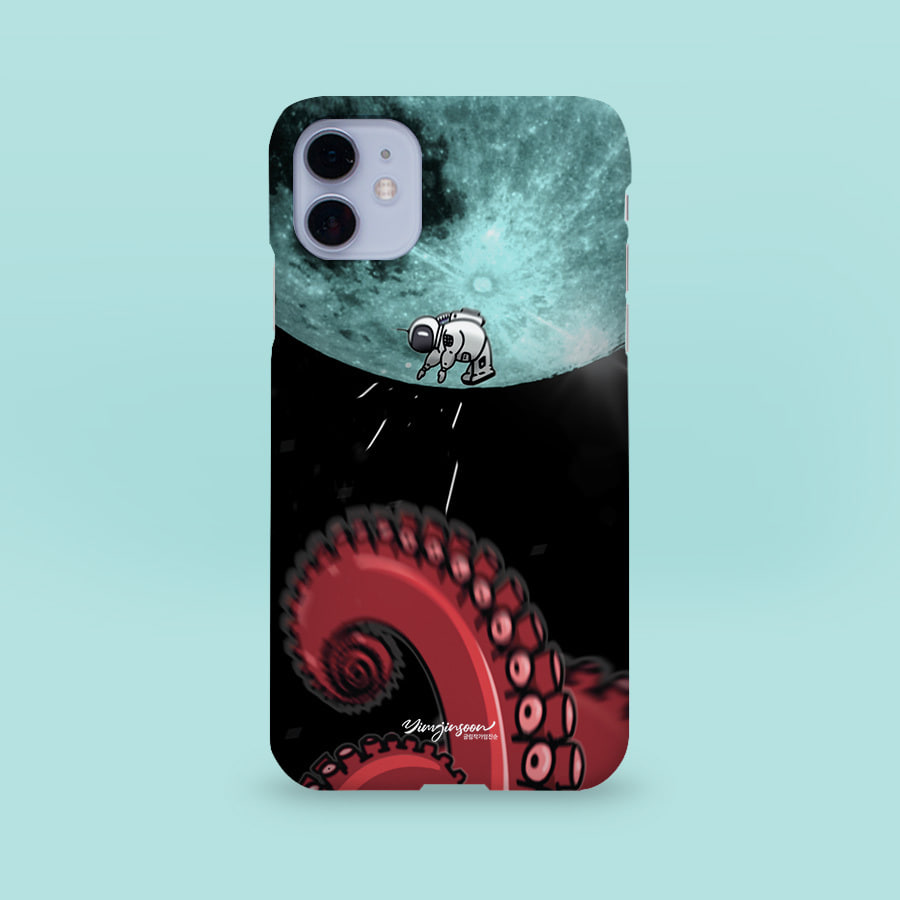 Space Octopus, 글림작가임진순 폰케이스 디자인 슬림 젤리 범퍼 카드 아이폰 15 갤럭시 S24