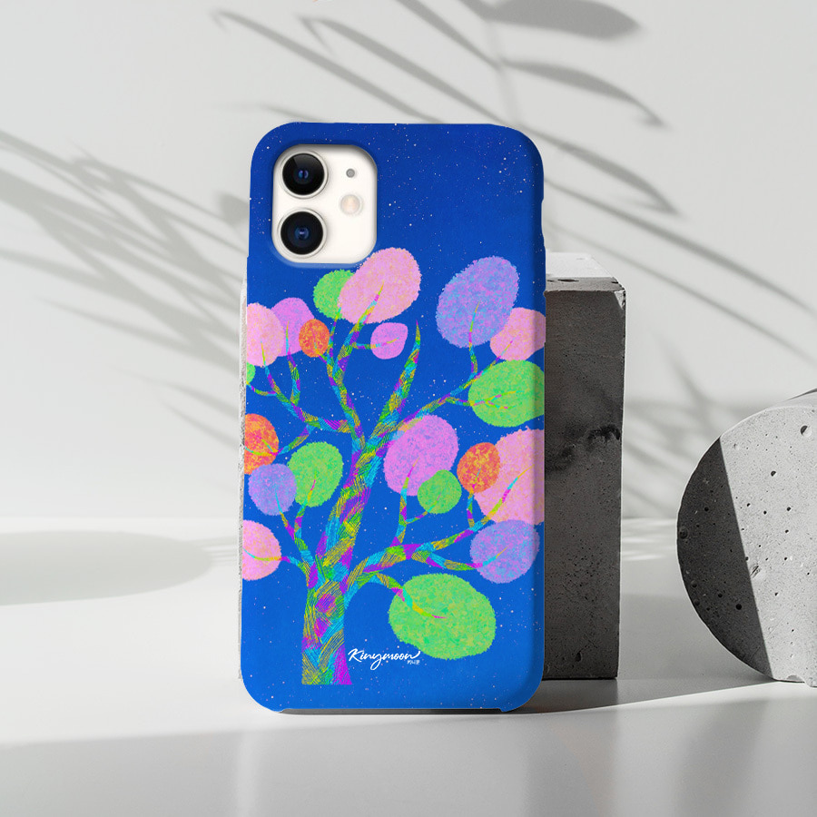 마음의 나무, 키니문 폰케이스 디자인 슬림 젤리 범퍼 아이폰 15 갤럭시 S24