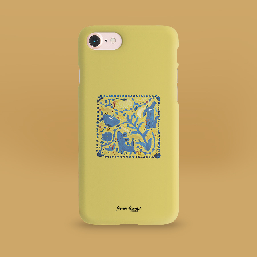 풀숲산책, 레몬루나 폰케이스 디자인 슬림 젤리 범퍼 카드 아이폰 15 갤럭시 S24