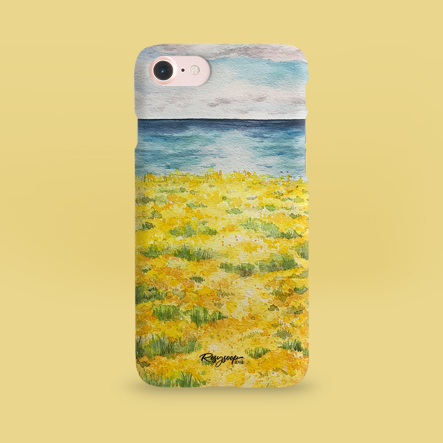 하늘 바다 그리고 유채, 로지숲 작가 폰케이스 아이폰 15 갤럭시 S24 플립 폴드