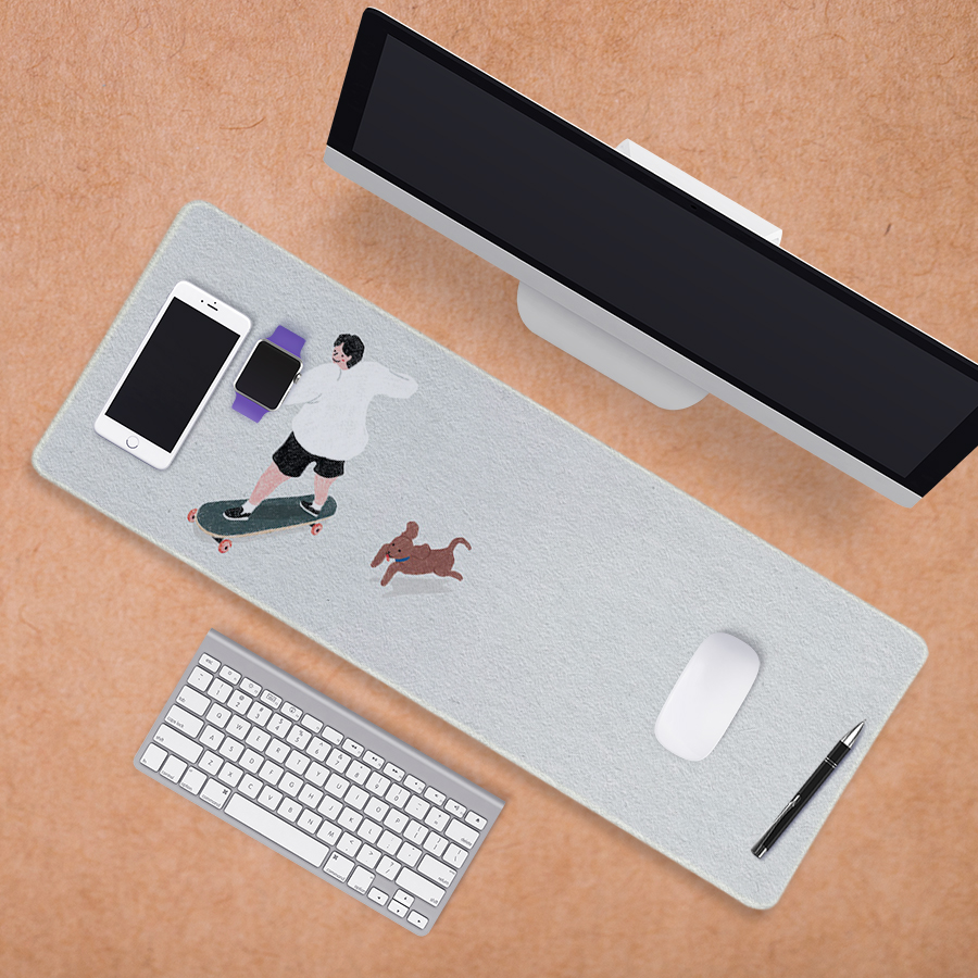 씽씽, 한컵 장패드 데스크 책상 키보드 마우스 대형 매트 명화 디자인