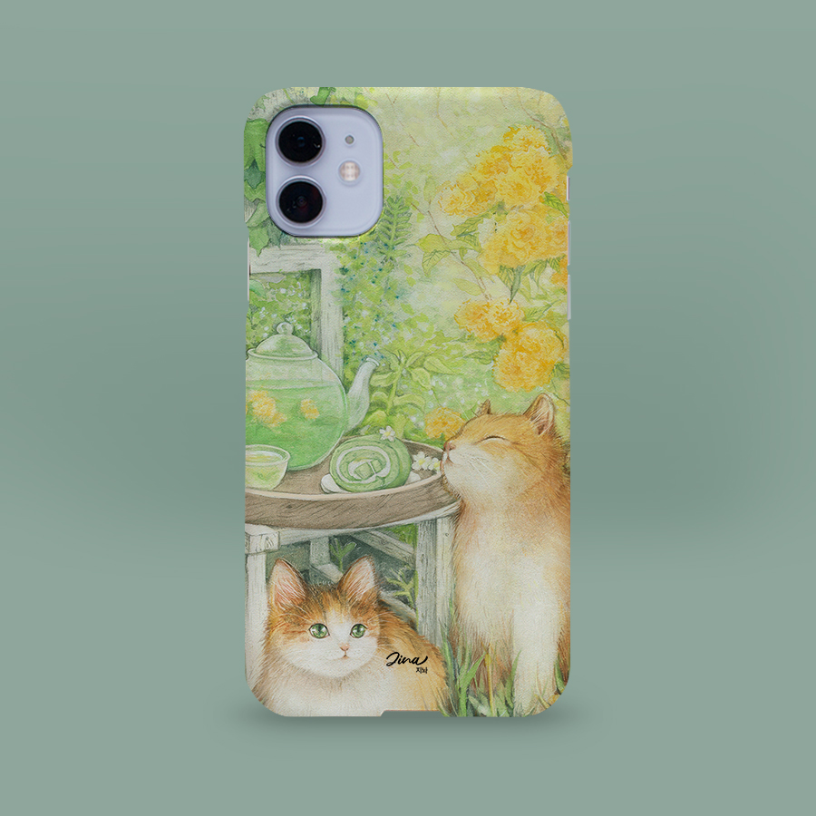 6월의 꽃밭, 지놔 폰케이스 디자인 슬림 젤리 범퍼 카드 아이폰 15 갤럭시 S24