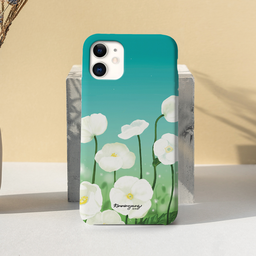 꽃들의 휴식, 김민영작가 폰케이스 디자인 슬림 젤리 범퍼 카드 아이폰 15 갤럭시 S24