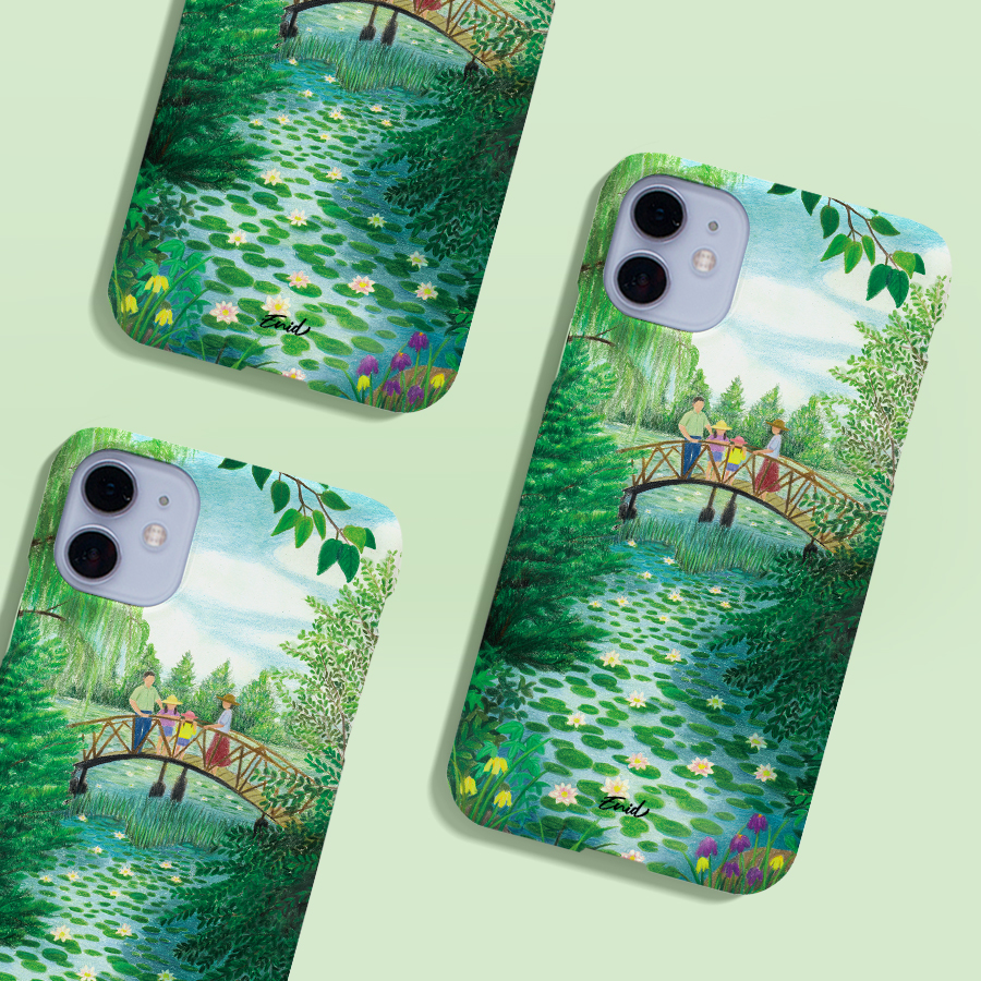 초록의 연못에서, 이니드 폰케이스 디자인 슬림 젤리 범퍼 카드 아이폰 15 갤럭시 S23
