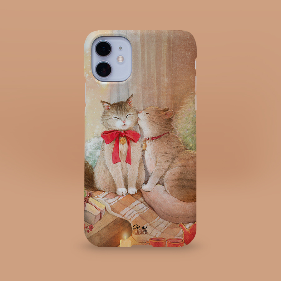 메리크리스마스, 지놔 폰케이스 디자인 슬림 젤리 범퍼 카드 아이폰 15 갤럭시 S24